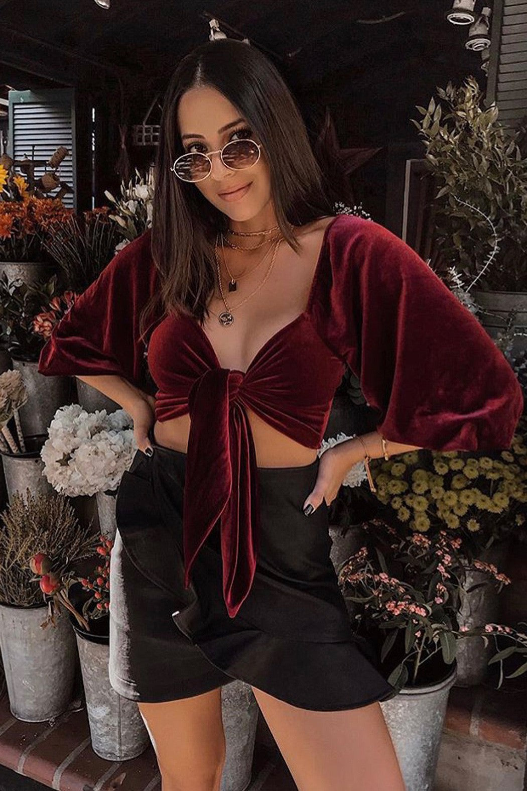 The Velvet Blouse - La Sorella Boutique