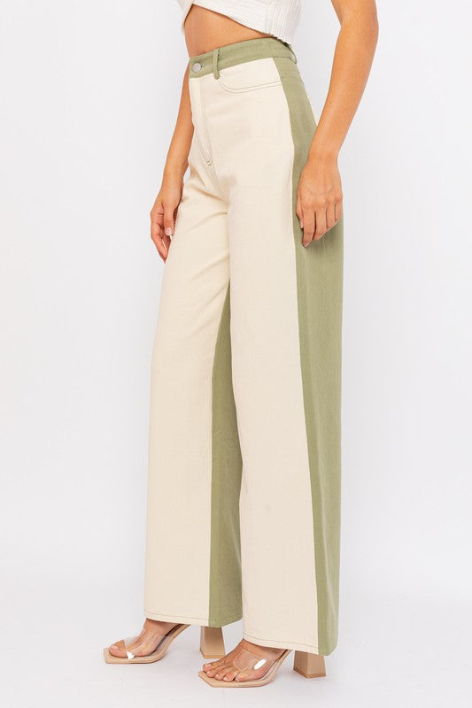 The Colorblock Pant - La Sorella Boutique
