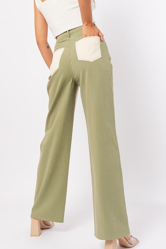 The Colorblock Pant - La Sorella Boutique