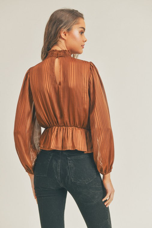 The Shimmer Blouse - La Sorella Boutique