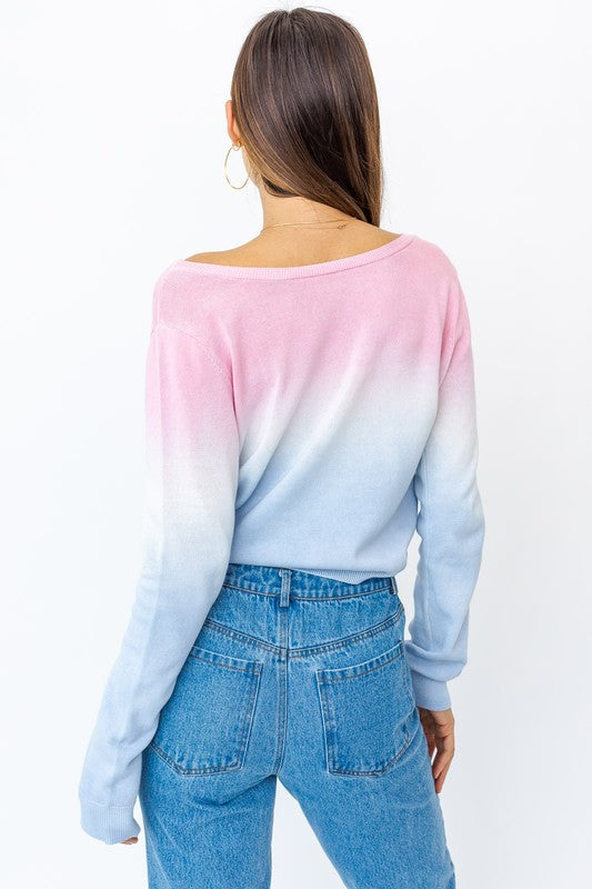 The Ombre Top - La Sorella Boutique